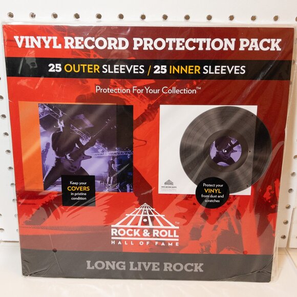 NWT ROCK & ROLL HALL OF FAME Vinyl record protection sleeves 25 outer & inner - Picture 1 of 4